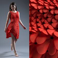 Lady in Red, 3D Printed Dress Fits to Each Woman